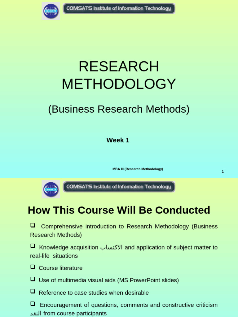 Business Research Methodology Overview | PDF | Methodology | Swot Analysis