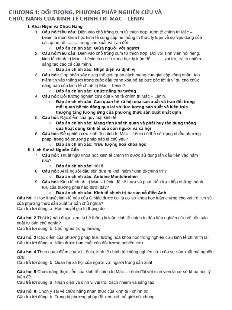 đề KTCT | PDF