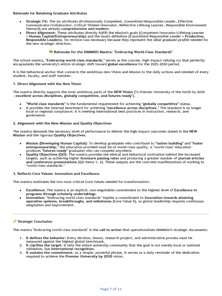 Graduate Attributes and World-Class Standards | PDF | Goal | Innovation