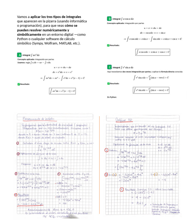 Presentación1 VACA 01-Integrales/Derivada | PDF