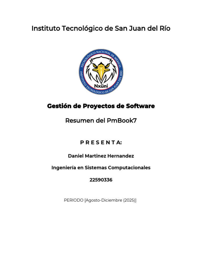 Resumen del PMBOK 7 en Gestión de Proyectos | PDF | Gestión de ...