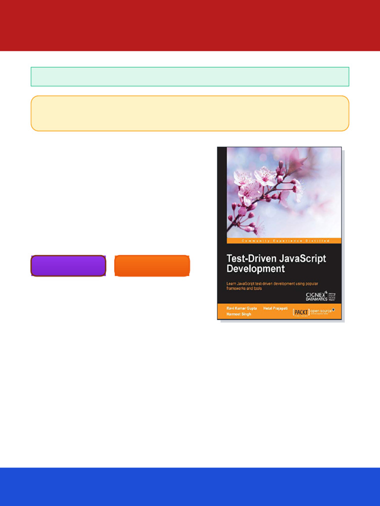 Test Driven JavaScript Development 1st Edition Gupta Ravi Kumar ...