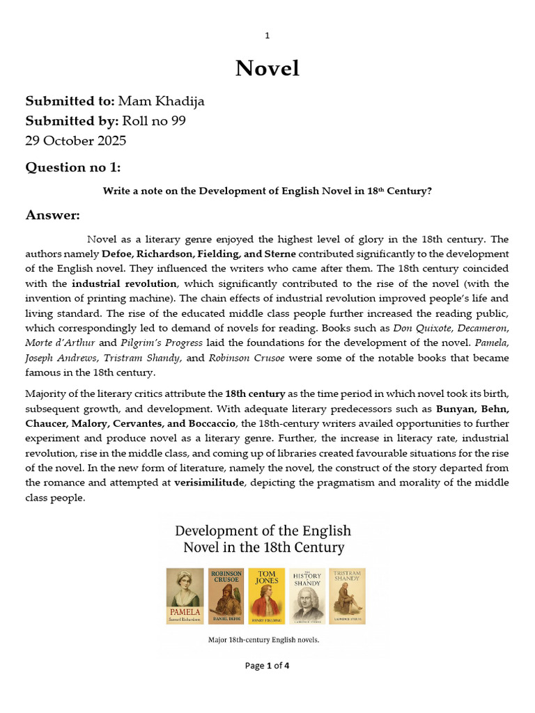 Novel | PDF | Novels | Writing
