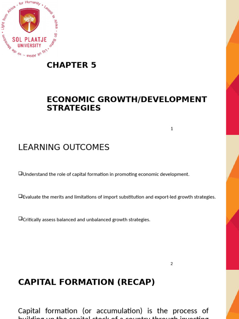 Mdev622 Chapter 5 Economic Growth Strategies | PDF | Exports | Capital ...