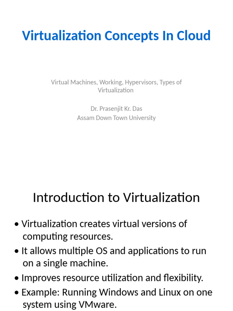 Understanding Cloud Virtualization Concepts | PDF | Virtual Machine ...