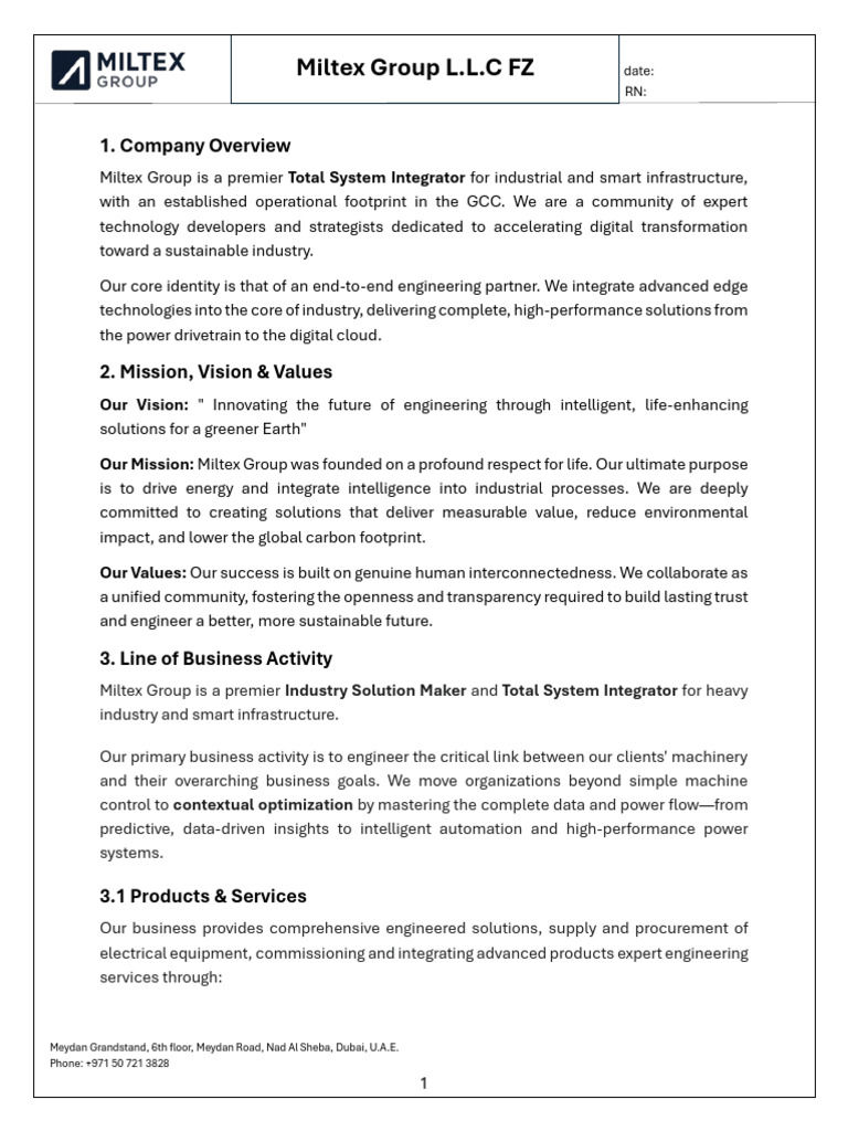 Miltex Group: Smart Infrastructure Solutions | PDF | Automation ...
