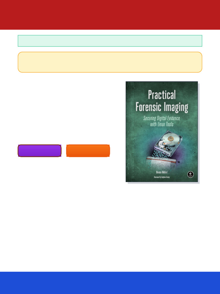 Practical Forensic Imaging Securing Digital Evidence With Linux Tools ...