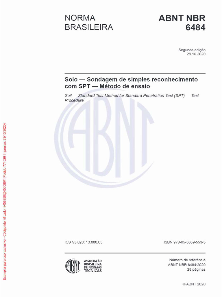 NBR 6484 | PDF