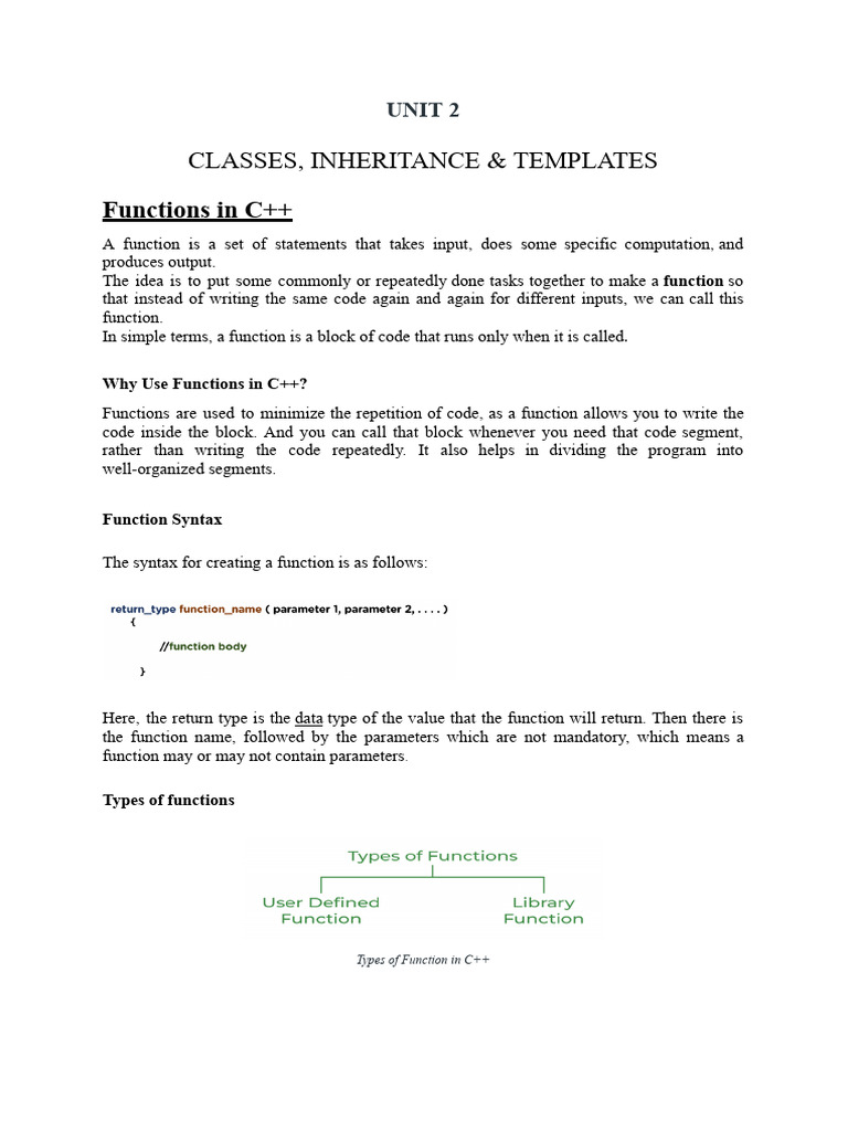 Unit 2 Notes C - Java | PDF | Inheritance (Object Oriented Programming ...