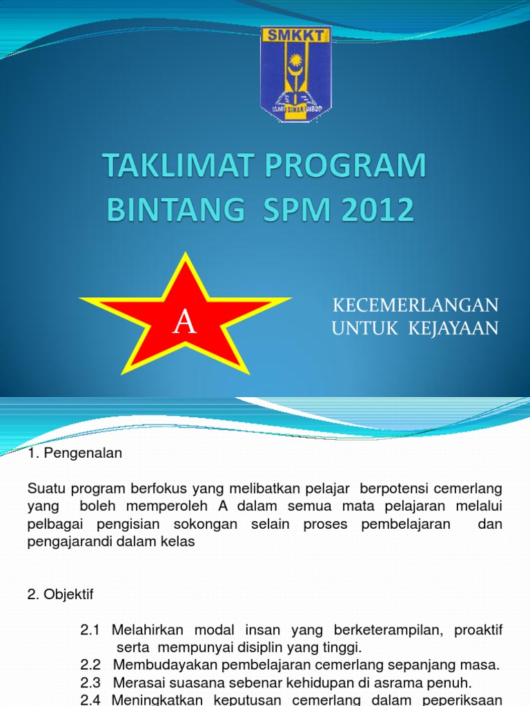 Program Bintang SPM 2012 | PDF