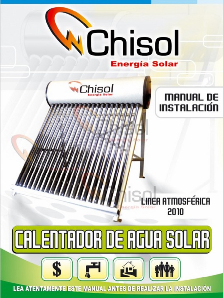 Calentador-Solar Manual Chisol | PDF