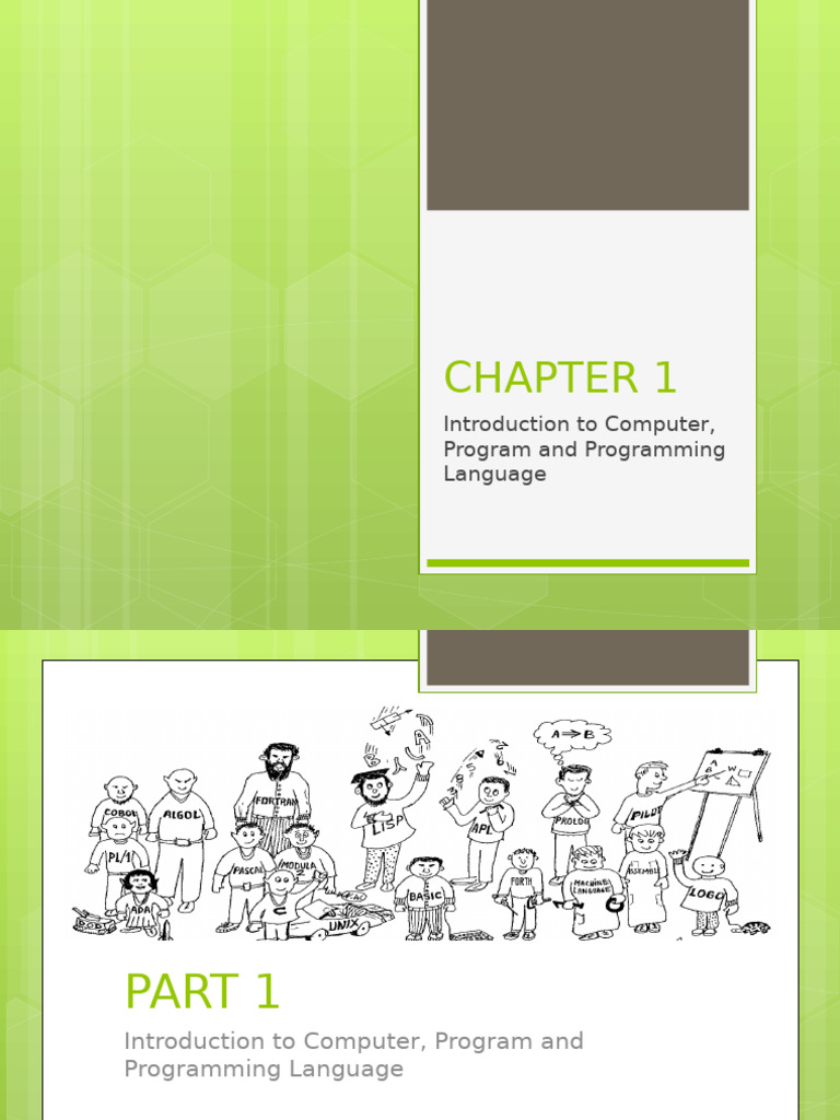 Chapter 1 | PDF | Programming | Computer Program