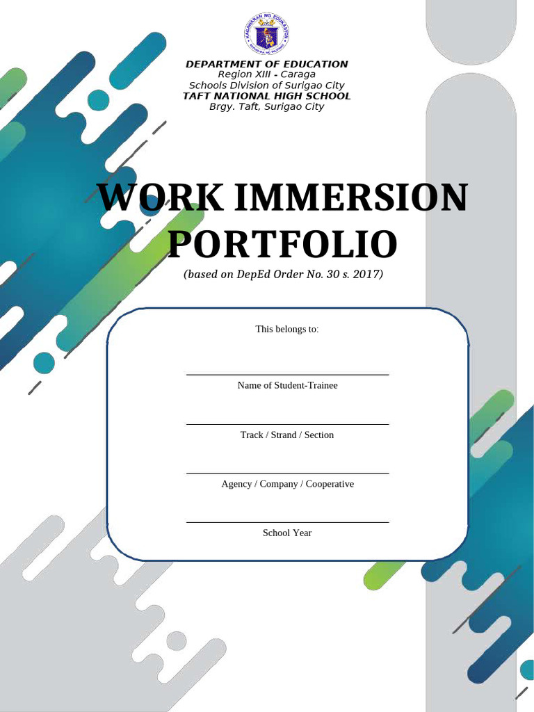 Senior High School Work Immersion Guide | PDF | Job Interview | Résumé