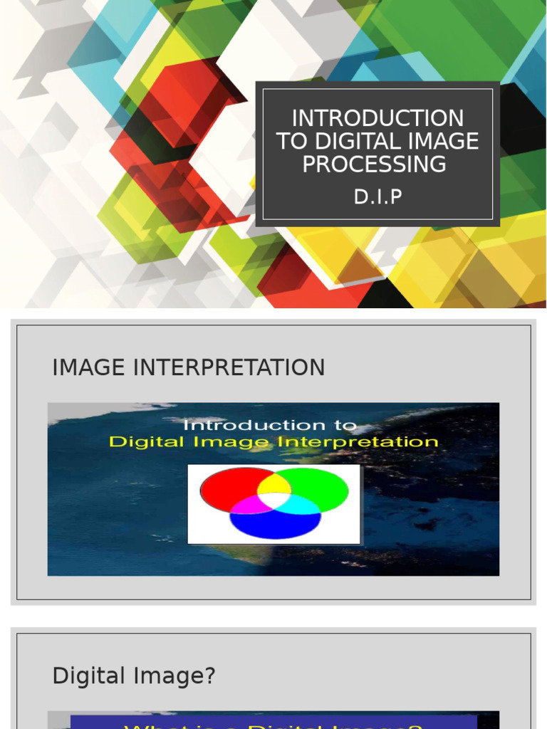 Digital Image Processing Overview | PDF