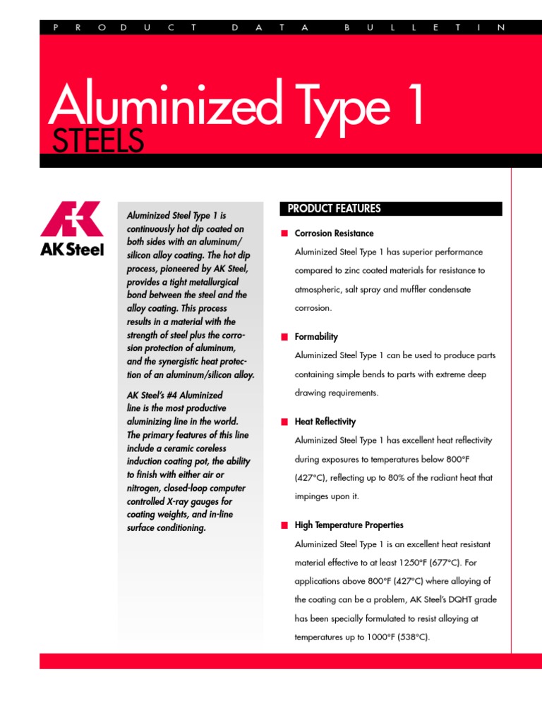 Aluminized Steel Sheet Properties | PDF | Steel | Crystalline Solids