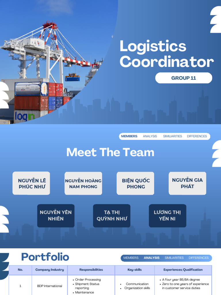 Logistics Coordinator Roles Overview | PDF | Logistics | Business