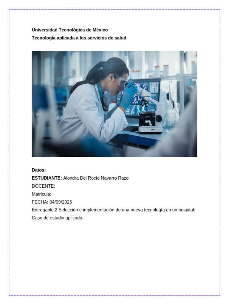 Implementación de Tecnología en Salud | PDF | Hospital | Planificación ...
