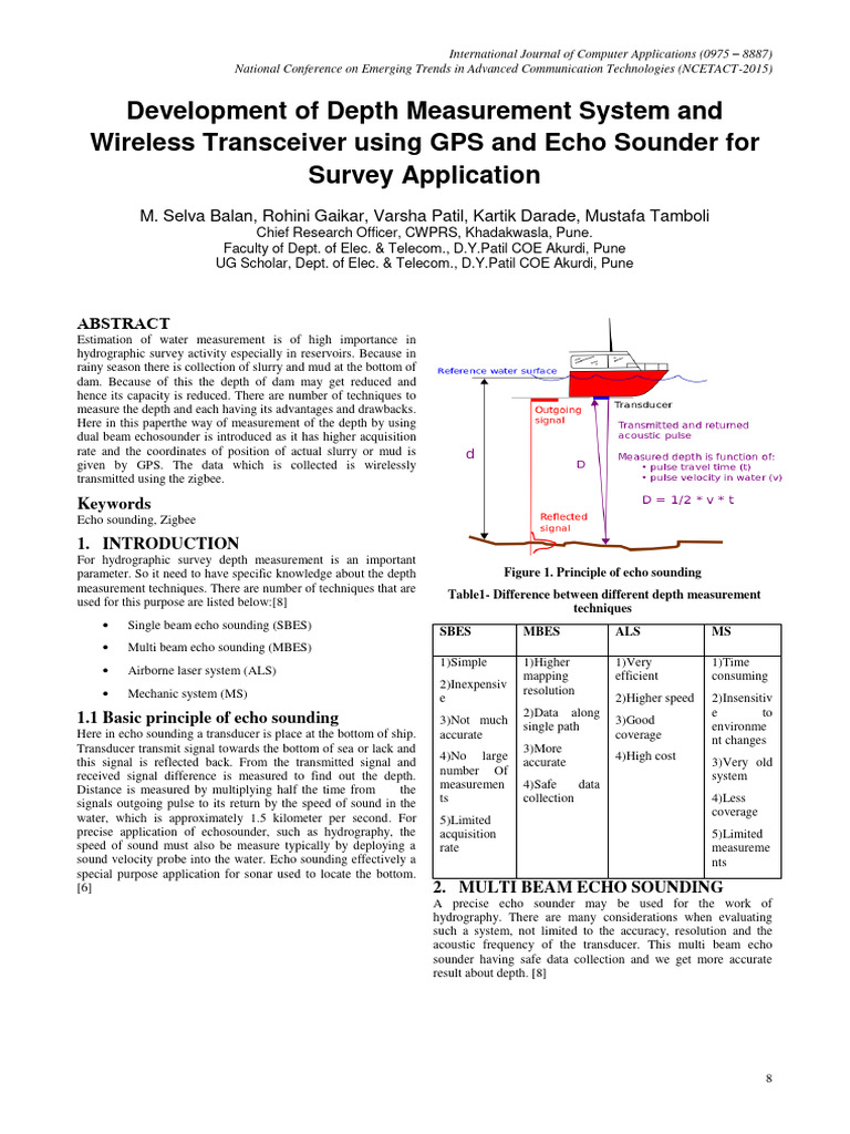 8 Development of Depth Measurement Syste | PDF | Telecommunications ...