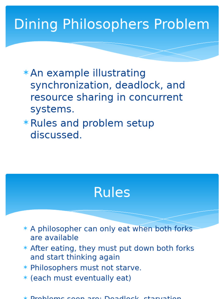 Dining Philosophers: Deadlock Solutions | PDF