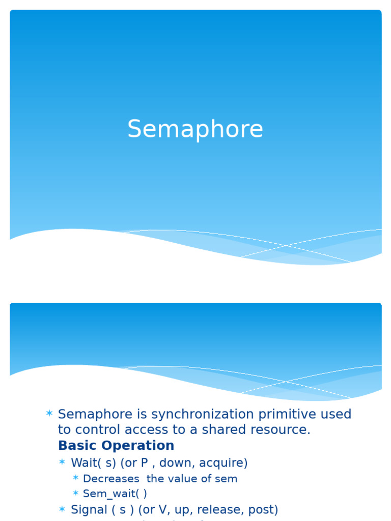 Understanding Semaphore Basics | PDF