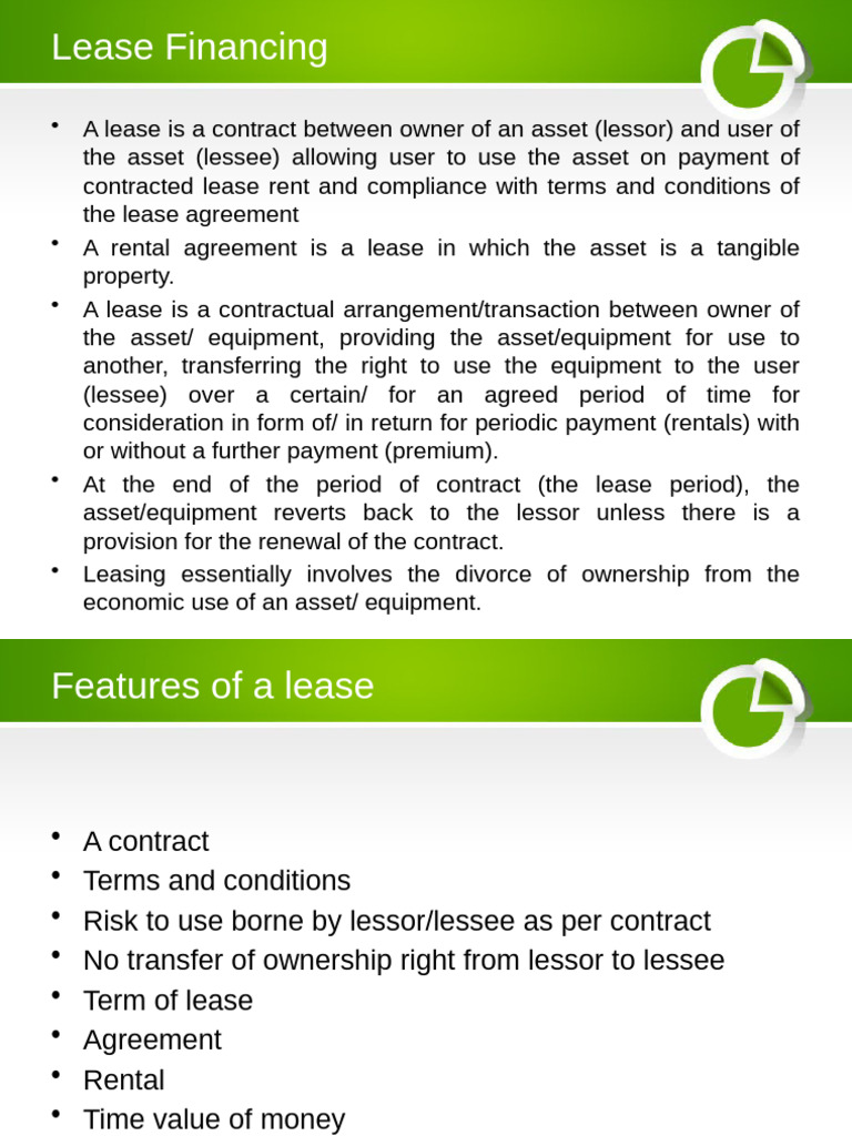 Understanding Lease Financing Basics | PDF | Lease | Present Value