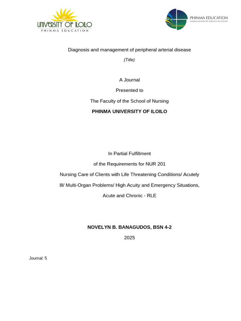 Peripheral Artery Disease.1759828735464 | PDF | Angiology | Health Care