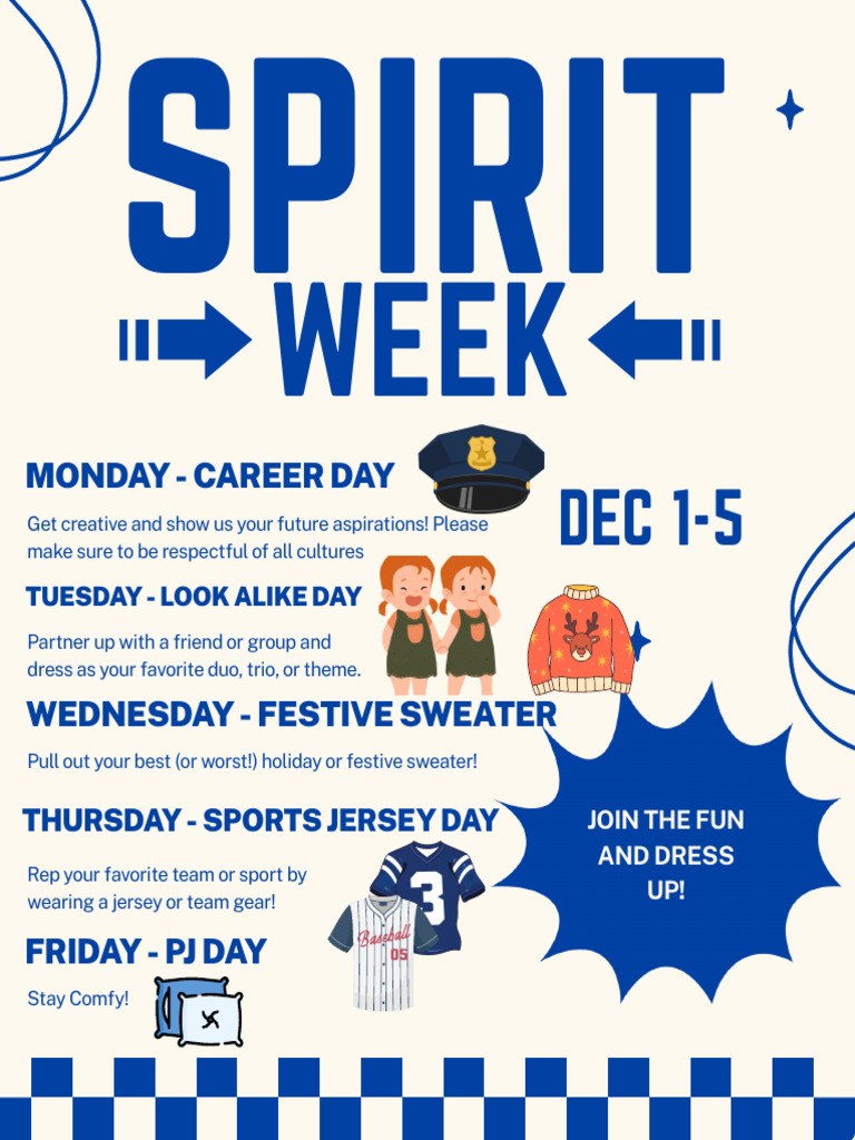 Spirit Week Poster | PDF