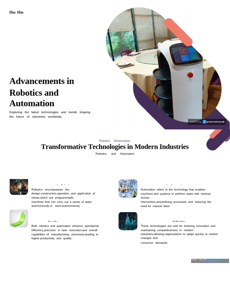 Robotics and Automation Trends 2023 | PDF | Automation | Robotics