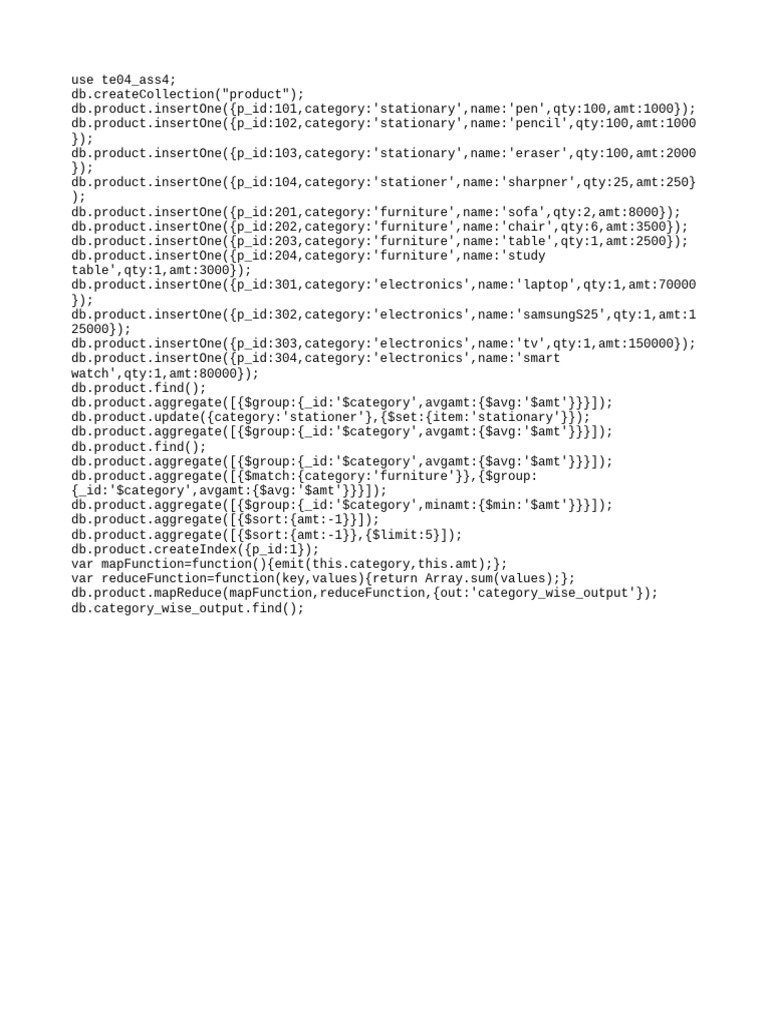 MongoDB Aggregation | PDF