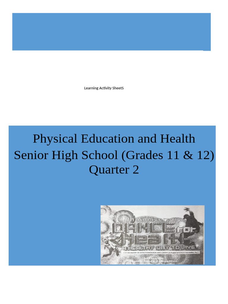 LAS in PE and H (Q2) - Victor T. Antonio | PDF | Physical Fitness ...