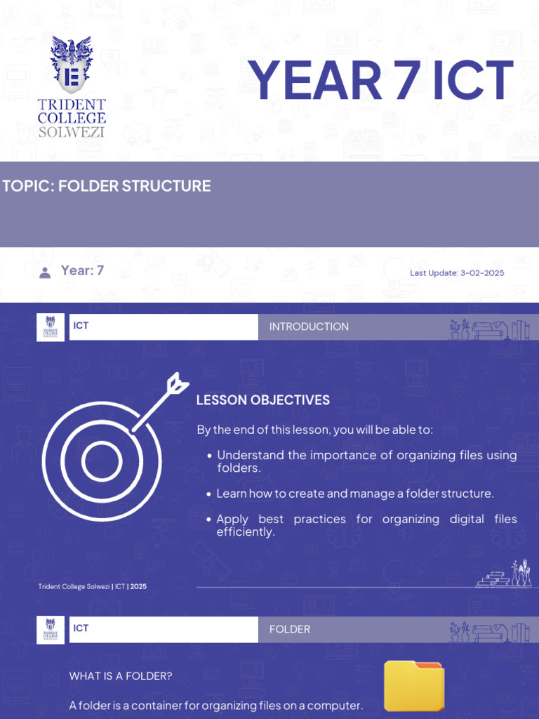 Year 7 Ict-Folder Structures | PDF | Computer File | Operating System ...