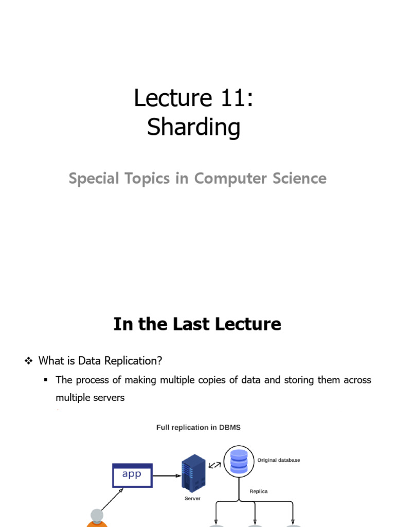 Lecture 11 - CS - MongoDB Sharding 251110 | PDF | Mongo Db ...