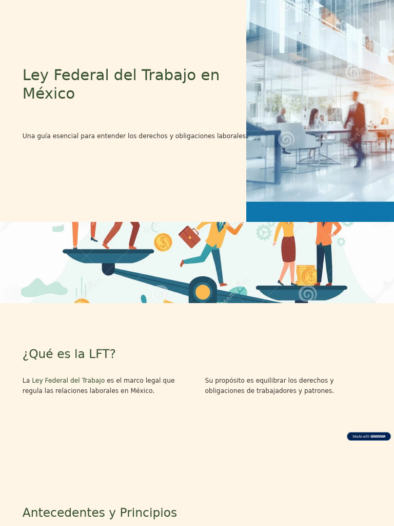 Ley Federal Del Trabajo en Mexico | PDF | Derecho laboral | Salario