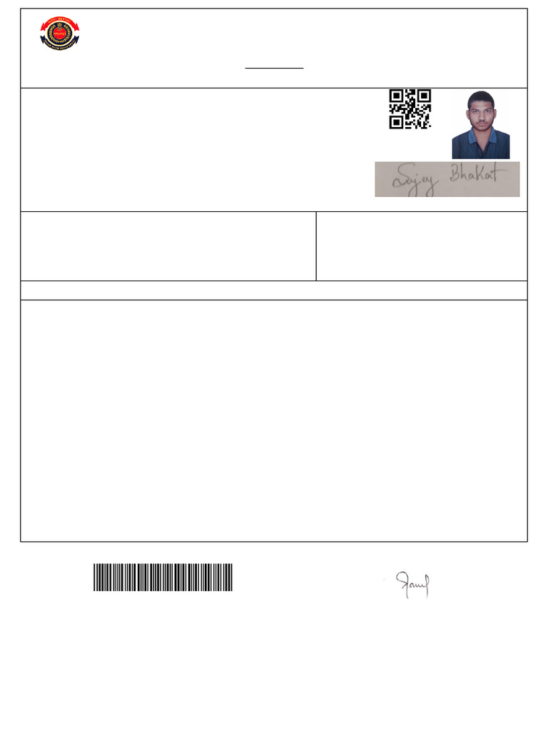 Wbp Admit Card | PDF