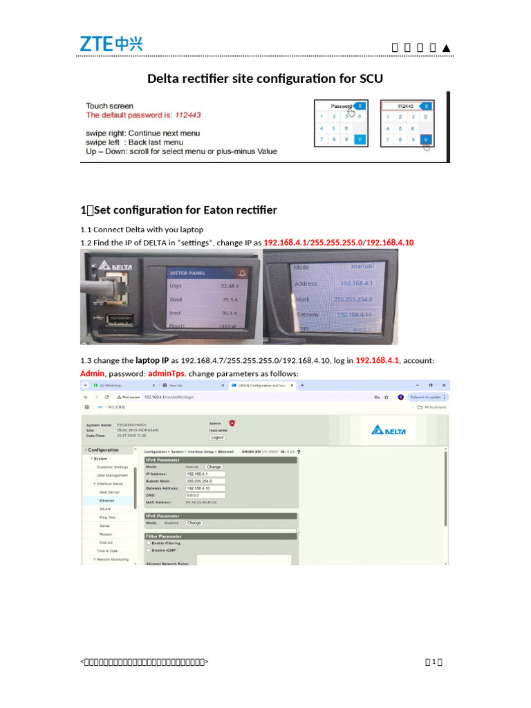 Delta Rectifier SCU Configuration Guide | PDF | World Wide Web ...