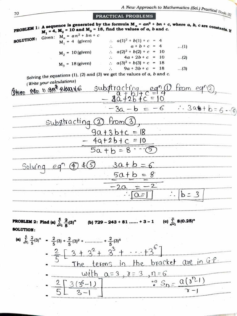 Solving Sequences and Series Problems | PDF | Mathematics ...