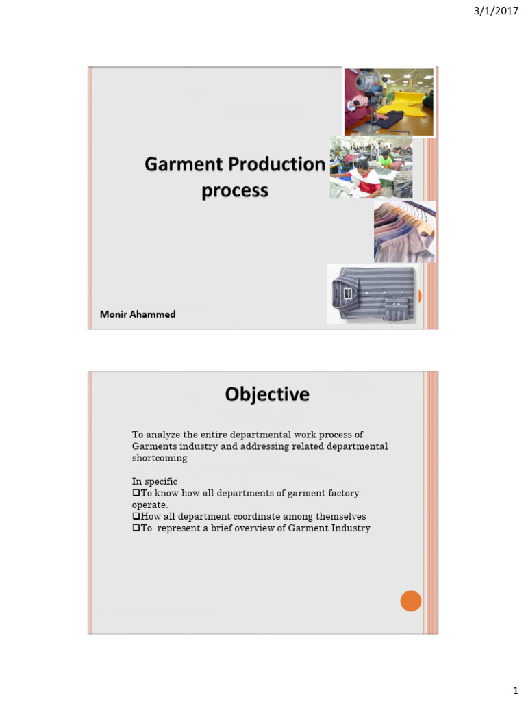 Garment Manufacturing Process Overview | PDF | Knife | Seam (Sewing)