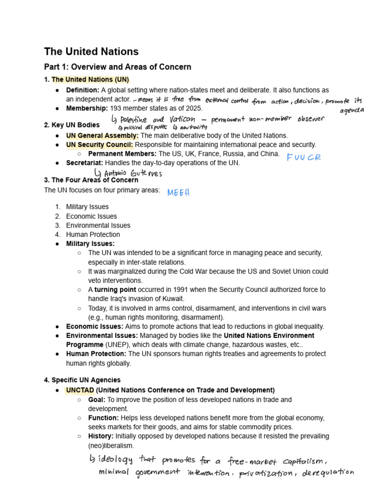 The United Nations | PDF | United Nations | International Relations