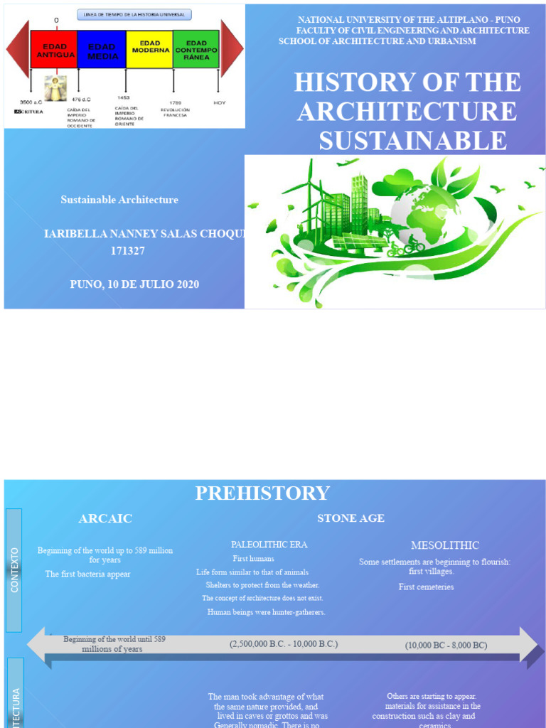 History of Sustainable Architecture | PDF | Sustainable Development ...