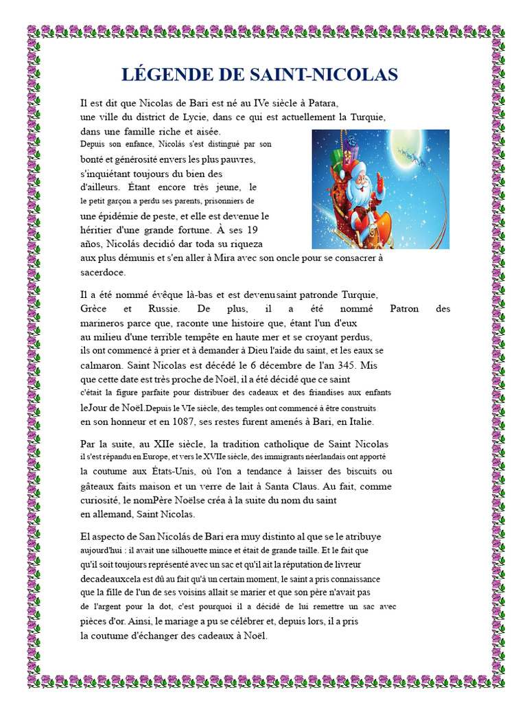 Légendes de Saint Nicolas et Robin des Bois | PDF | Robin des Bois