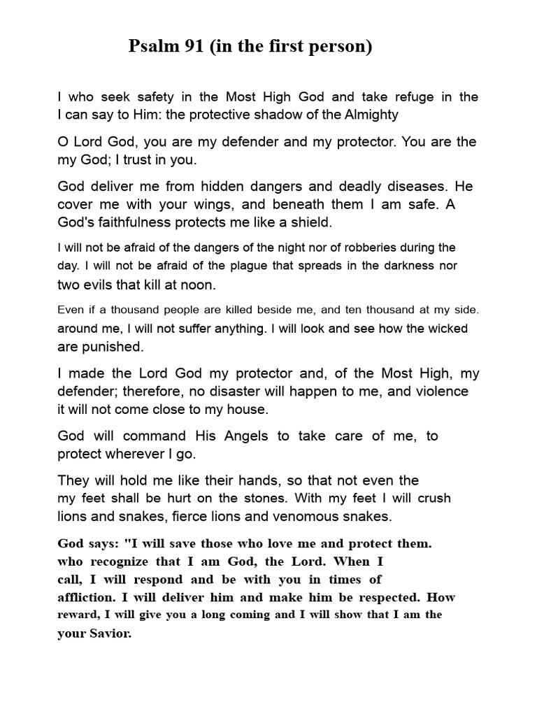 Psalm 91 | PDF