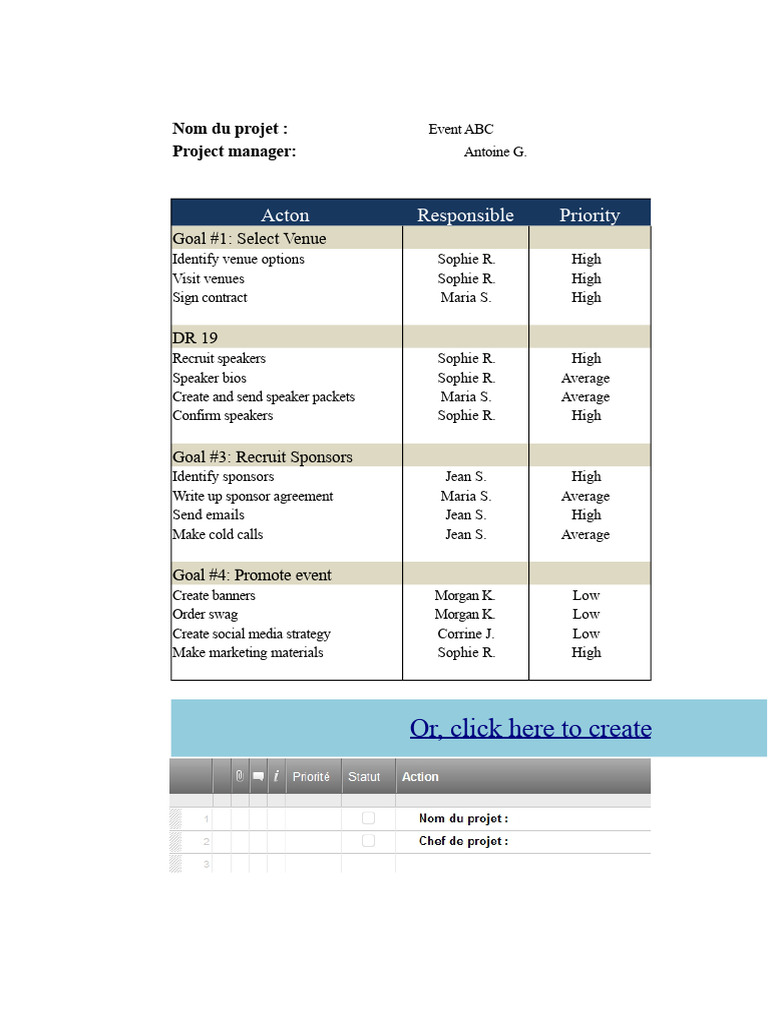 Example Action Plan | PDF