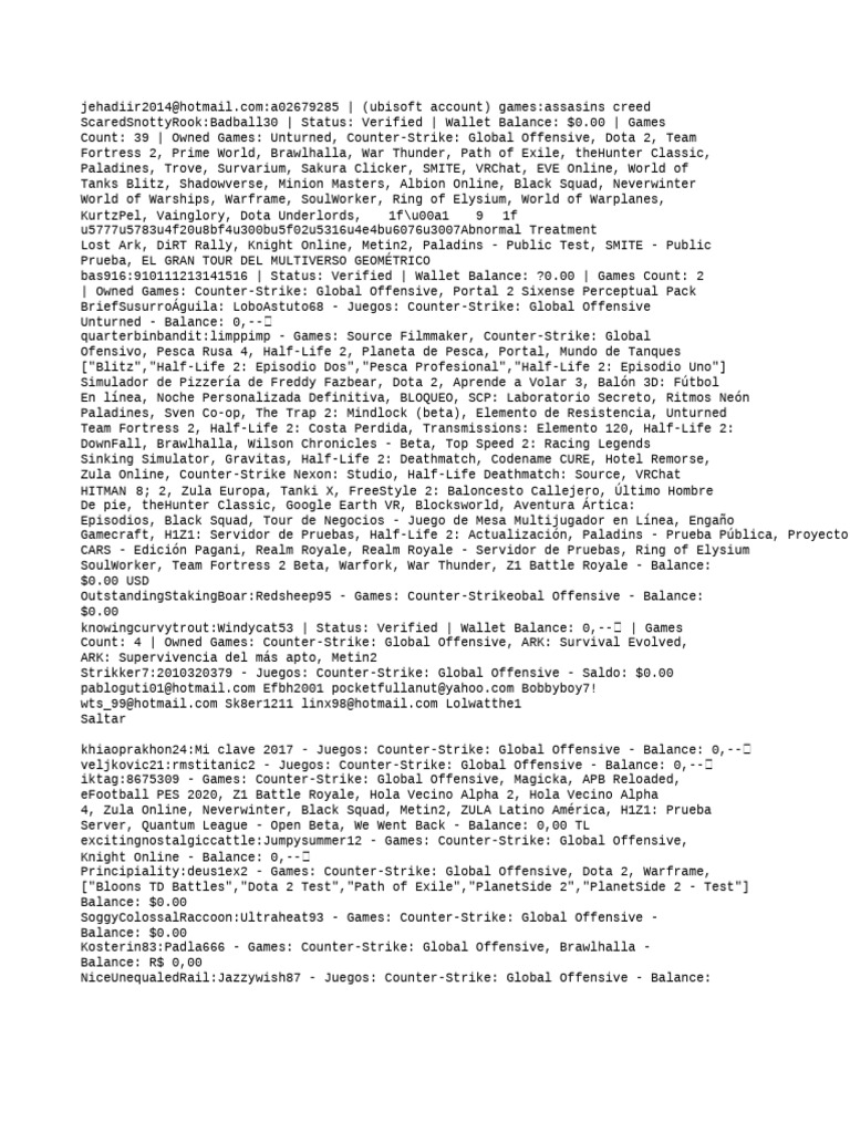 Ubisoft Account Game Ownership Summary | PDF