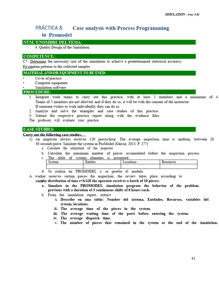 Practice 8 Topic 4-C7-Simulation | PDF | Simulation | Paragraph