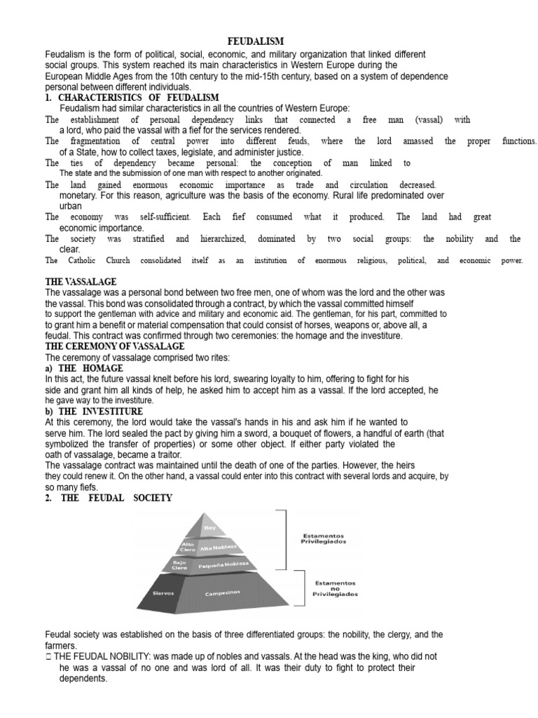 Feudalism | PDF | Feudalism | Serfdom