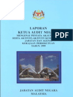 Laporan Ketua Audit Negara 1999