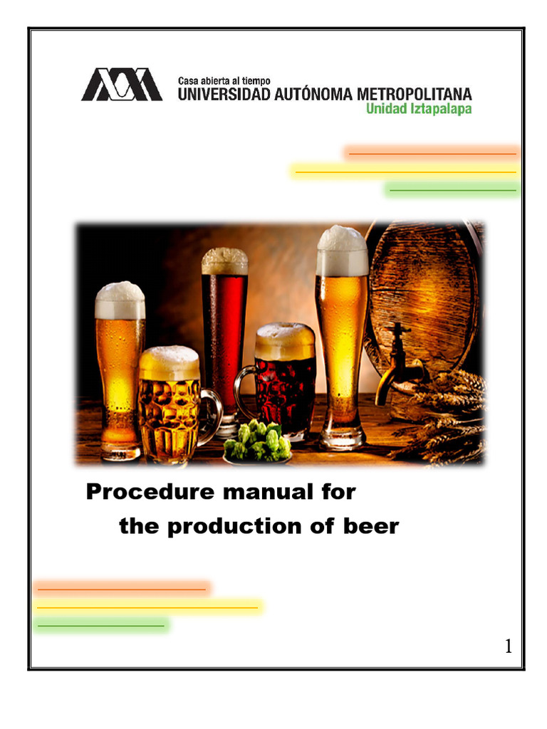 Process Manual | PDF | Ale | Brewing