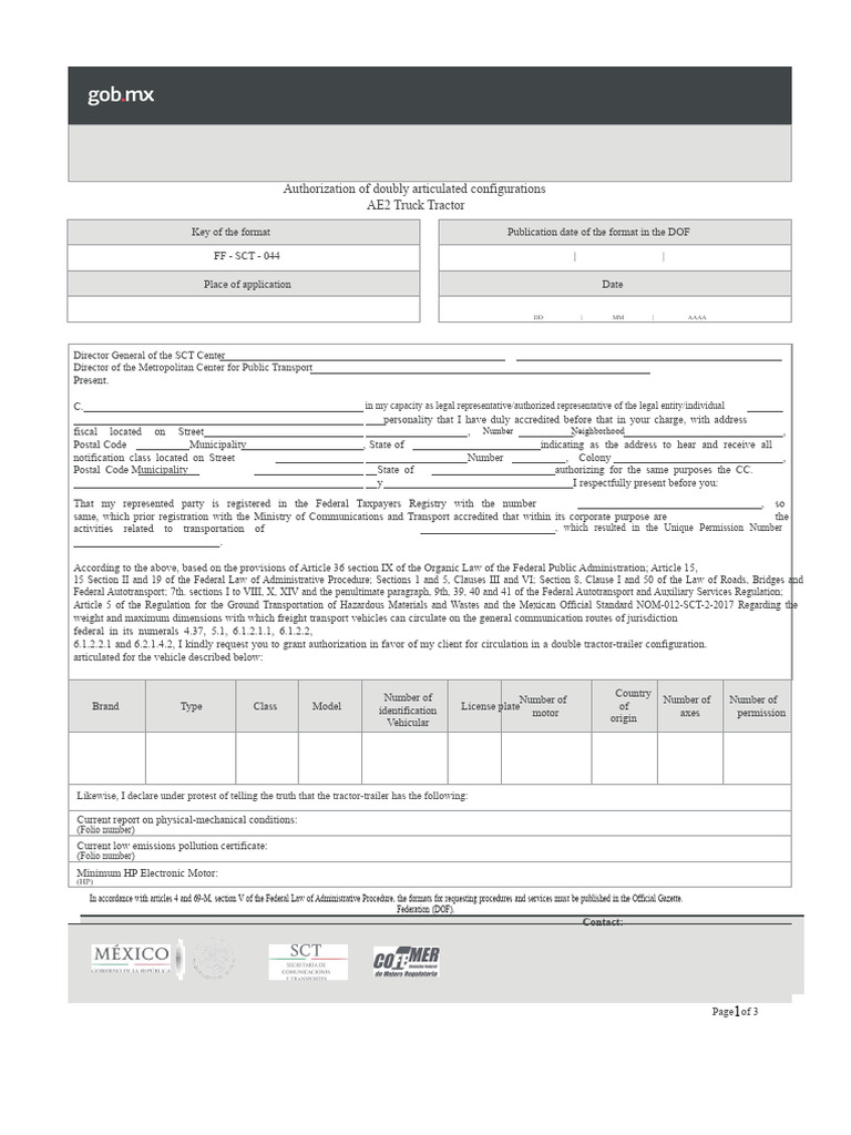 Format AE2 Tractor Truck MIR 44831 | PDF | Semi Trailer Truck | Vehicles