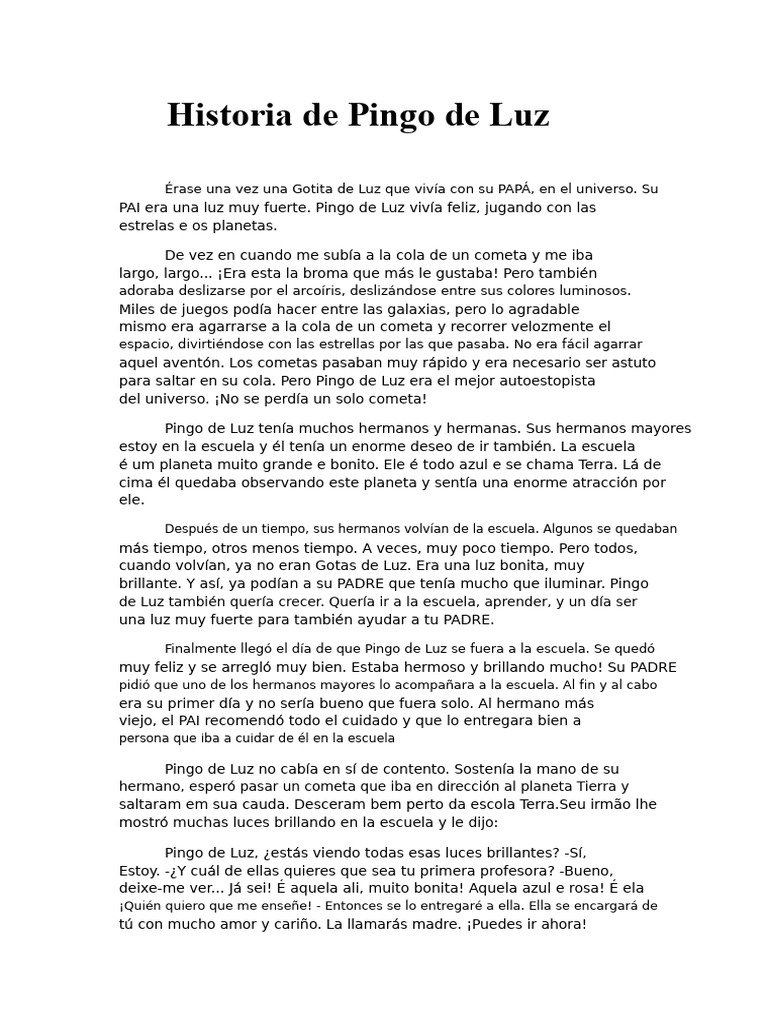 Pingo de Luz | PDF