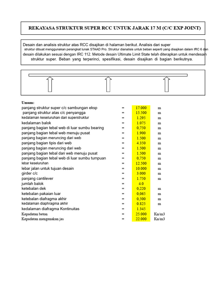 Desain Girder RCC | PDF